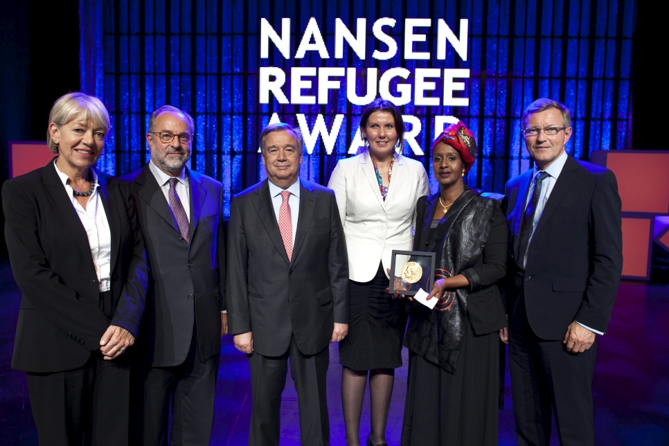 2012 Nansen Refugee Award ceremony in Geneva Switzerland In Geneva this evening, Shukri Aden Mohamed accepted UNHCR's 2012 Nansen Refugee Award on behalf of her sister, Hawa Aden Mohamed who was unable to attend due to health reasons.