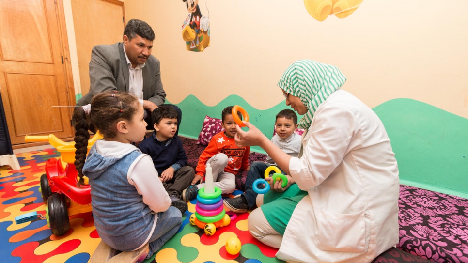 A total of 25 Moroccan and Yemeni children attend the kindergarten