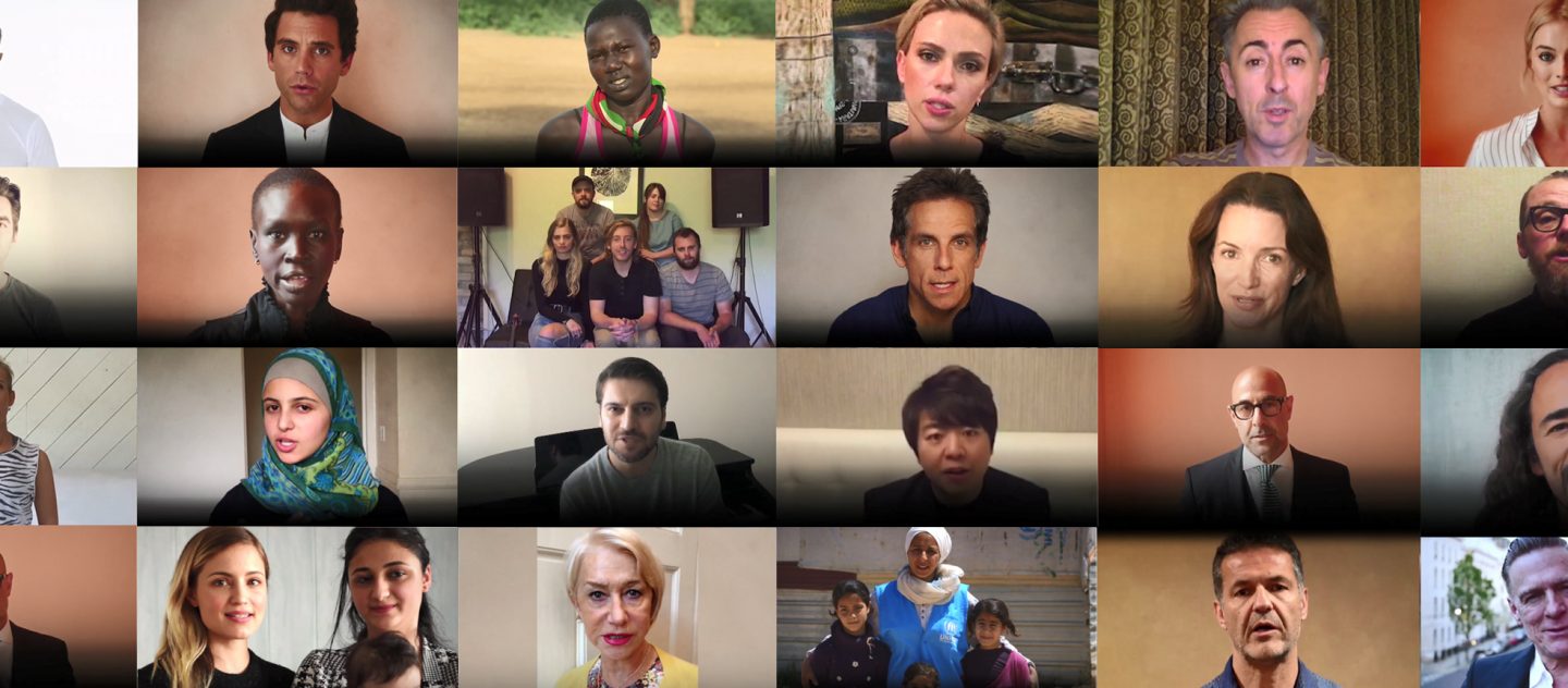 'WithRefugees Celebrities Appeal Video