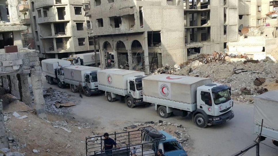 Syria. March 5th aid convoy to Eastern Ghouta