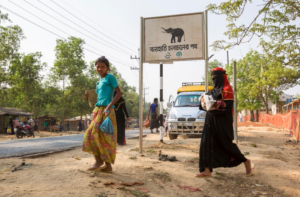 Bangladesh. Elephant crossing sign