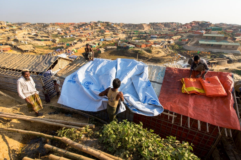 Bangladesh. UNHCR and refugees prepare for monsoon