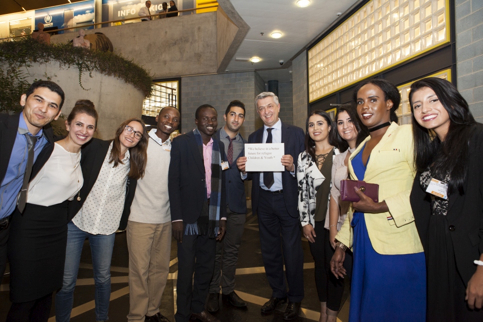 Reception for refugee youth delegates