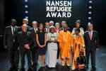 Cérémonie de remise de la distinction Nansen pour les réfugiés du HCR, organisée à Genève, Suisse, le 30 septembre 2013. 