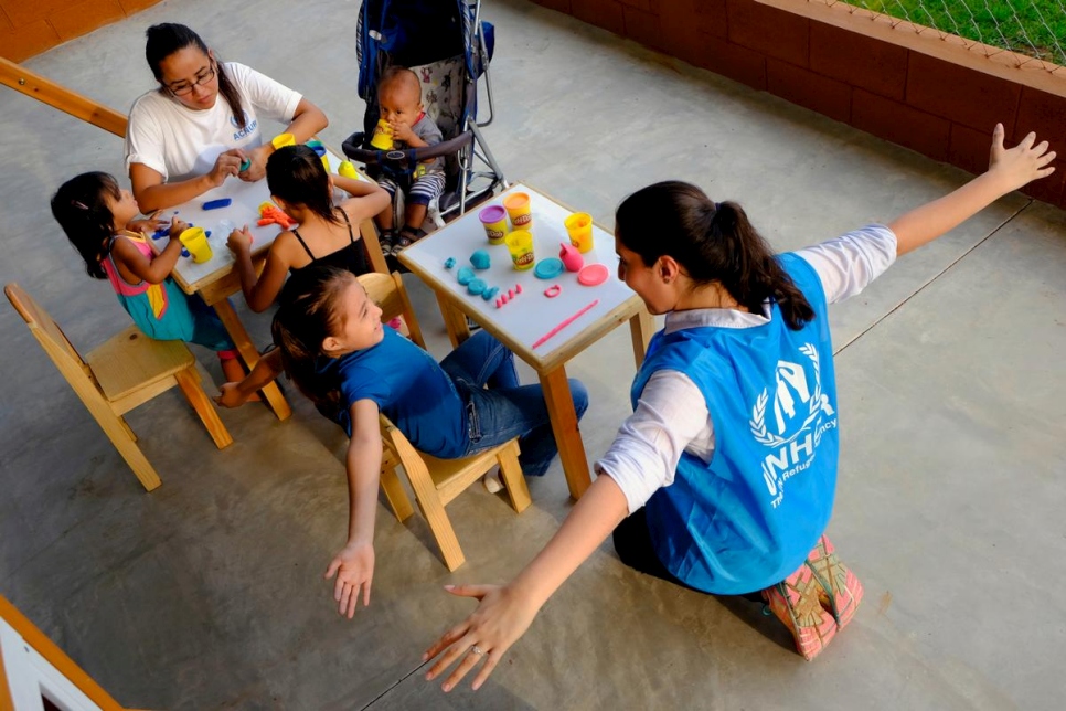 Guatemala. UNHCR along The Migrant House work on the project Children of Peace.