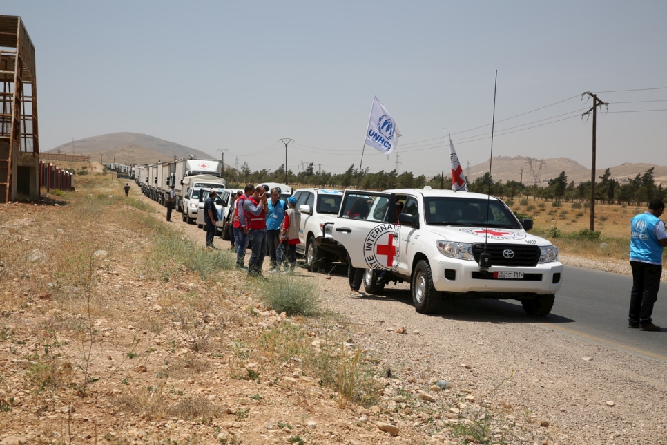 Syria. Aid deliveries reaches Jayrud, and for the first time Nasriyeh and Atna