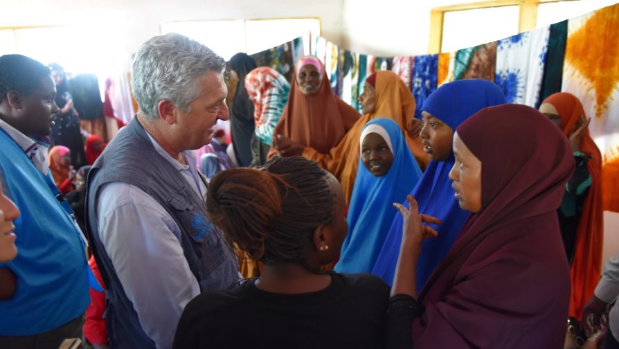 UN Refugee Chief in Dadaab Camps, reassures refugees, returnees and host community of UNHCR’s support