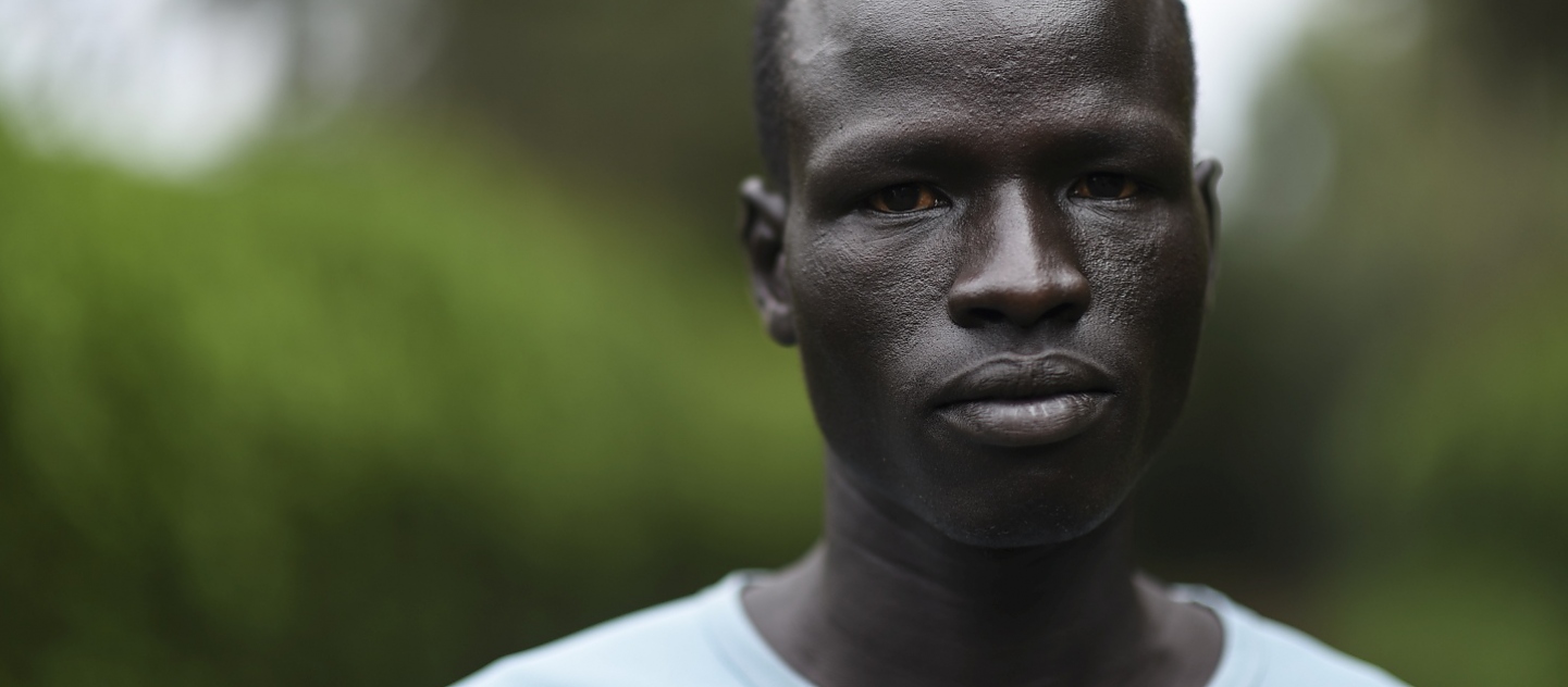 Portrait of refugee athlete Yiech Pur Biel