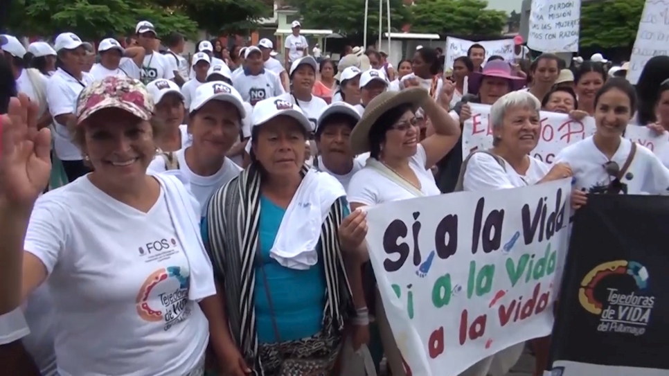 Displaced women in Colombia unite against sex abuse