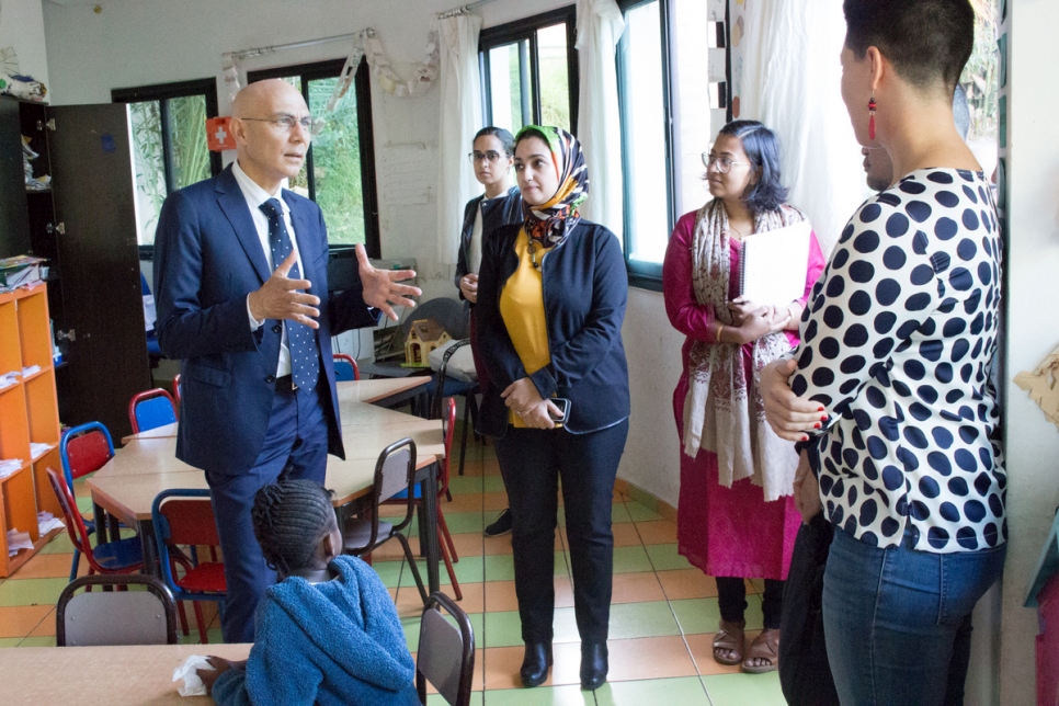 Morocco. Volker Türk, UNHCR's Assistant High Commissioner for Protection, praises the country's achievements in protecting refugees