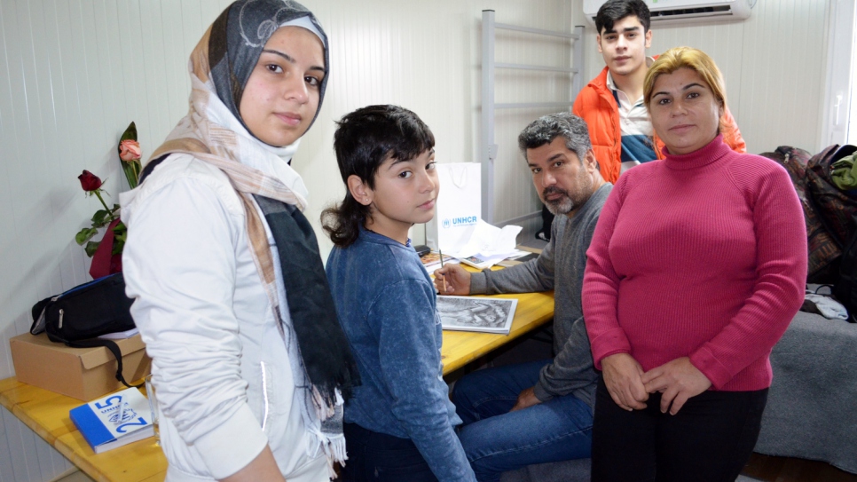 The family have lived for months in temporary accommodation in the former Yugoslav Republic of Macedonia.