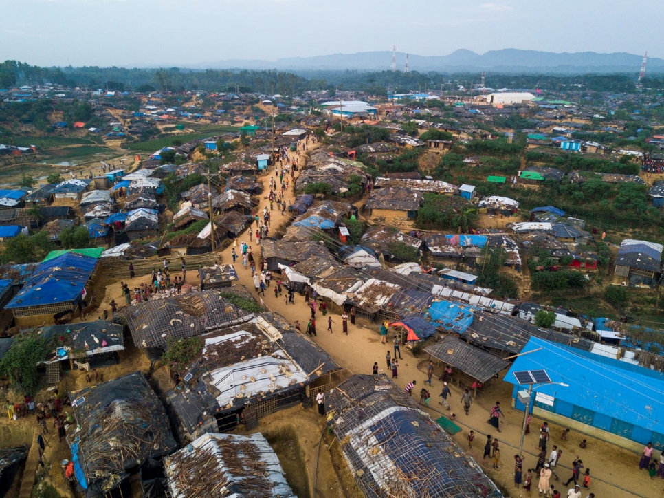 Bangladesh. An aerial view over Kutupalong