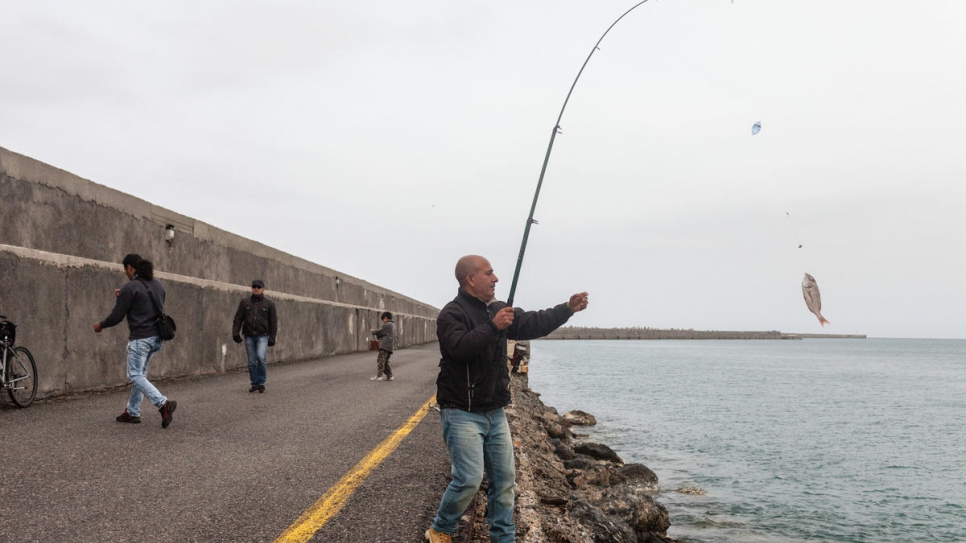 Fishing has also brought both men some peace of mind.