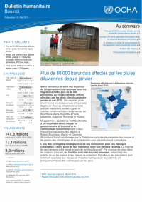 OCHA: Burundi : Bulletin Humanitaire | Publication 12 | Mai 2018 - Cover preview
