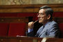 French Member of Parliament Charles de Courson looks on during the first reading of the draft law on the Public Finance Budget Bill for 2018 at the French National Assembly, in Paris, on October 17, 2017. / AFP PHOTO / Patrick KOVARIK