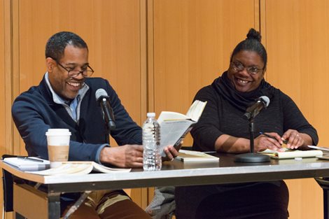 Gregory Pardlo and Vievee Francis at The Graduate Center