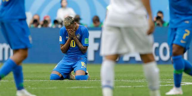 Neymar en larmes après la rencontre face au Costa Rica, vendredi 22 juin.