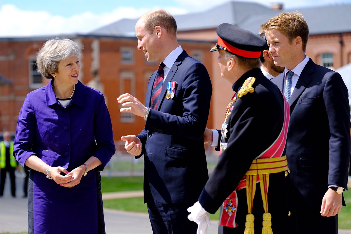 Attending the handover of the Defence and National Rehabilitation Centre with the Duke of Cambridge and the Duke of Westminster.