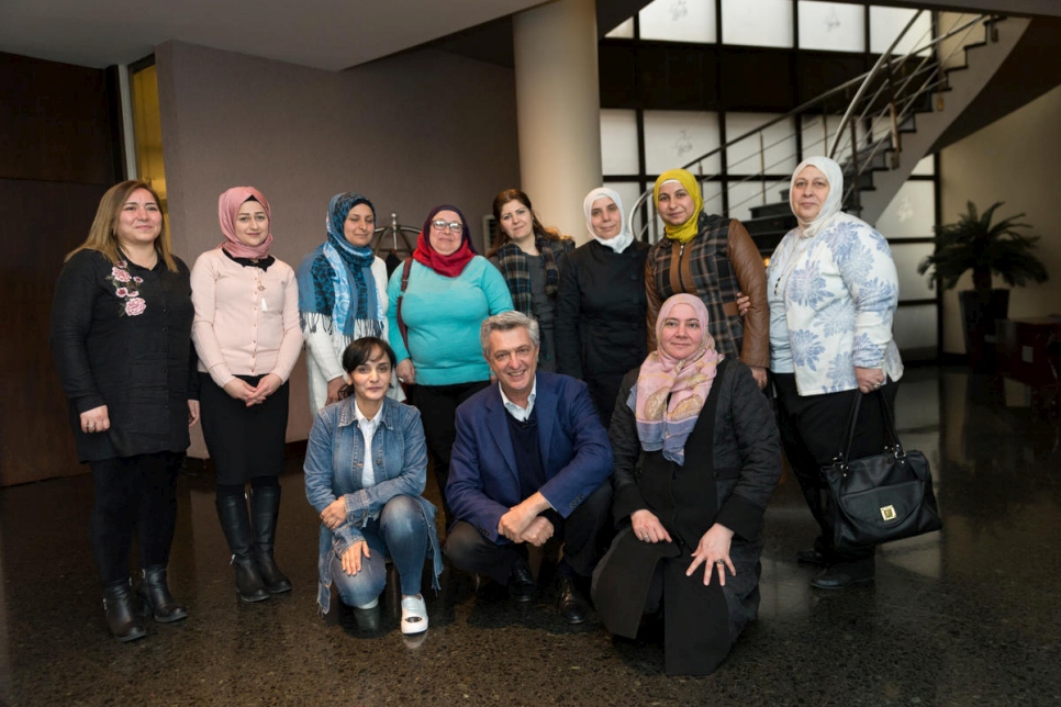 Turkey. UN High Commissioner for Refugees meets refugee women in Istanbul
