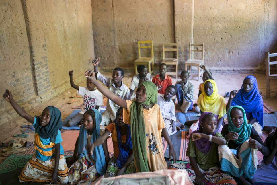Chad. Educate A Child (EAC) program in Djabal Refugee Camp