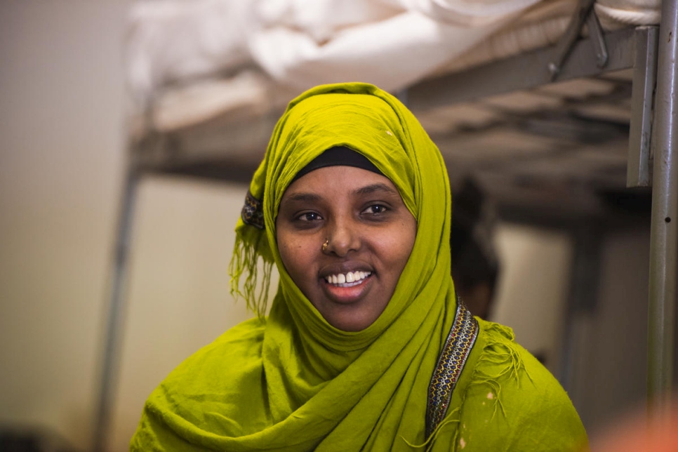 أمضت رقية، 42 عاماً، من الصومال، 12 عاماً كلاجئة في سوريا. تعيش اليوم في برادفورد المملكة المتحدة مع ثلاثة من بناتها.