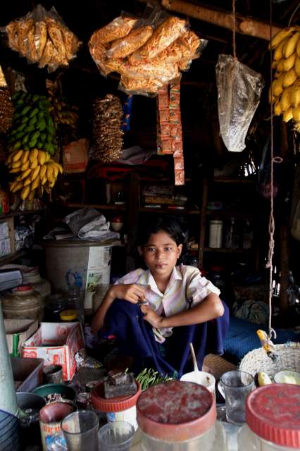 A small Rohingya-run shop in Cox's Bazar District.