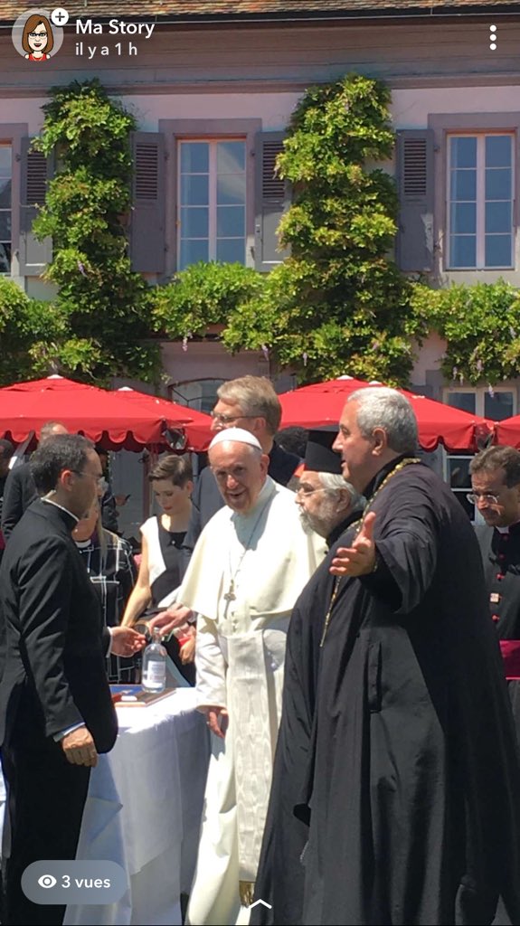 Gifts exchange #wcc #popefrancis