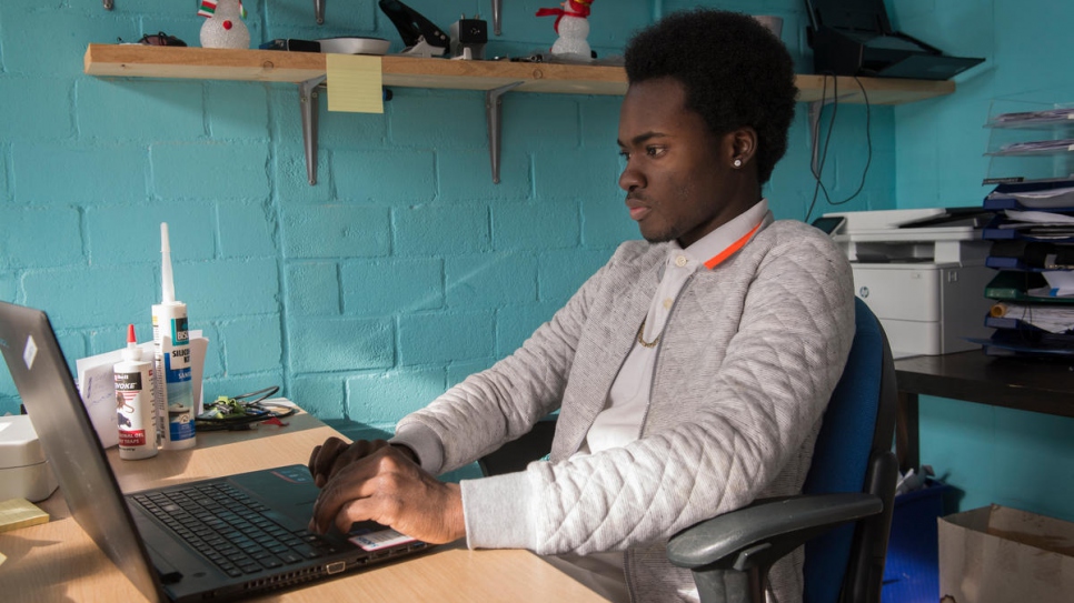 Adrian Laidley, 23, studies and works part-time for Startblok, giving tours to interested visitors from all over the world. 