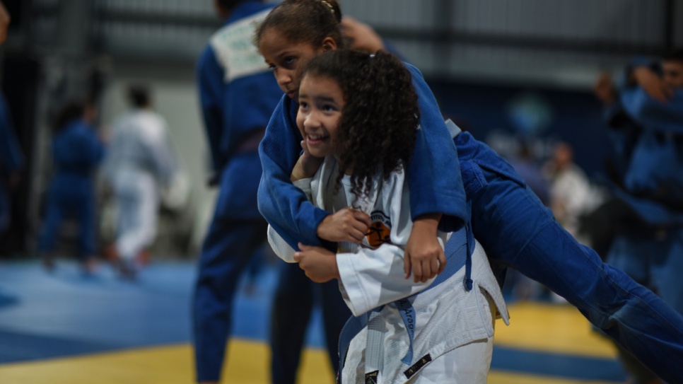 Young Brazilians training at the same centre as Yolande see her as a role model.