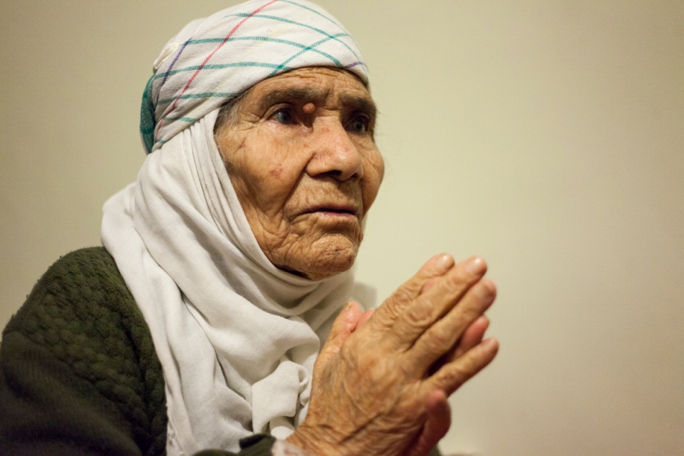 Greece. Eida Karmi,1001, did not think she'd live long enough to see her family again. But now, the Syrian refugee, who arrived in Greece in September, is determined to reach them in Germany.