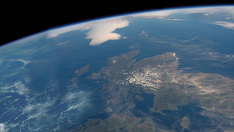 Scotland from space