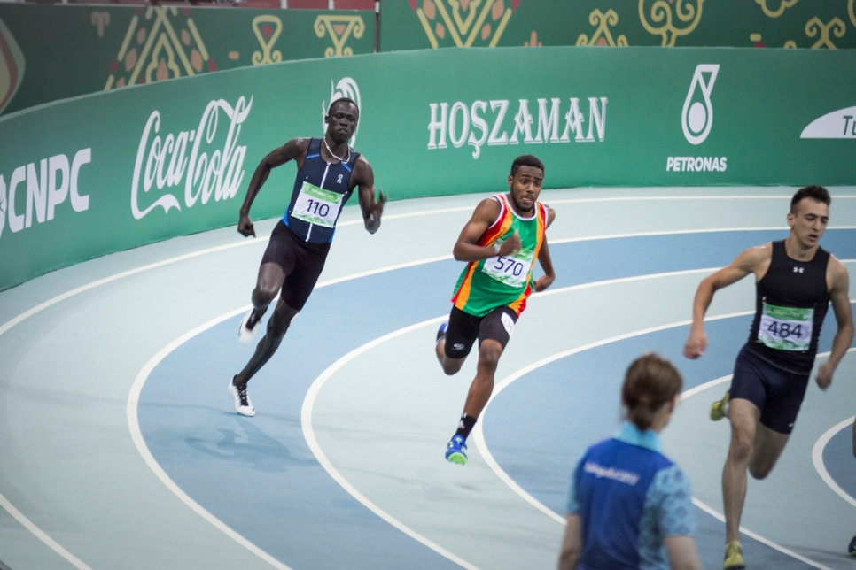 Turkmenistan. Refugee athletes participate in the 2017 Asian Indoor and Martial Arts Games (AIMAG) in Ashgabat