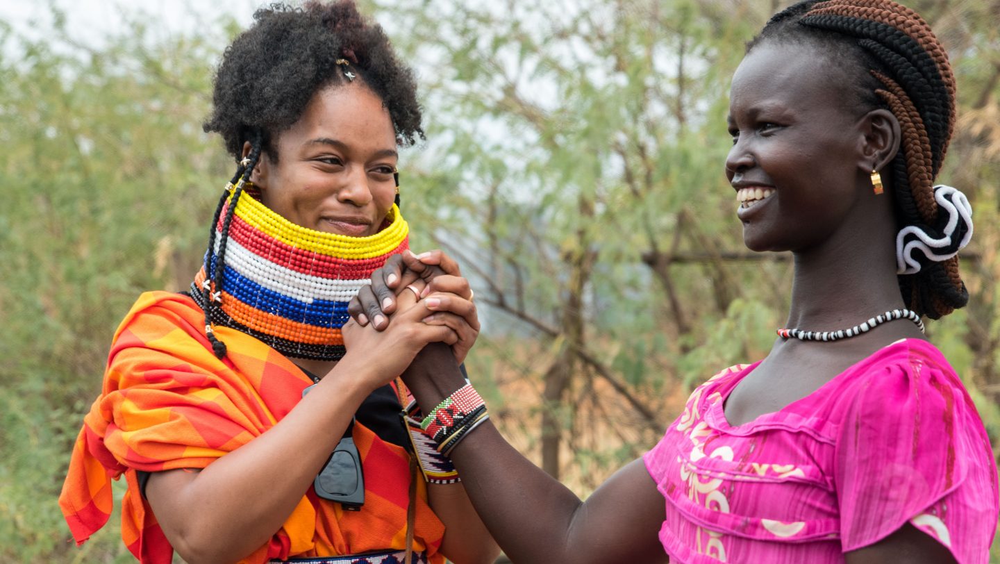 Nomzamo Mbatha's visit to Kakuma and Kalobeyei_LuQuLuQu