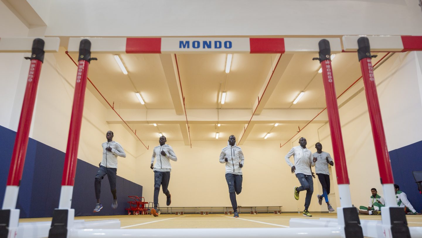 Turkmenistan. Refugee athletes compete in the 2017 Asian Indoor and Martial Arts Games.