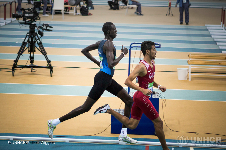 Turkmenistan. Refugee athletes participate in the 2017 Asian Indoor and Martial Arts Games (AIMAG) in Ashgabat