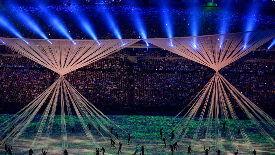 Spectacular show marks the official opening of Rio Olympics.