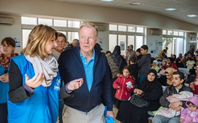 The first stop at the refugee registration centre