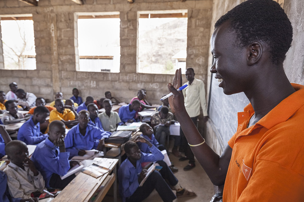 Ethiopia. Teacher Lim Bol from South Sudan wants to become a medical doctor.