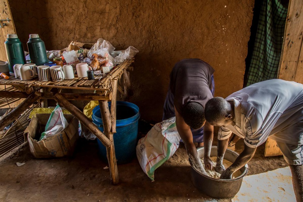 Agnes, 31, and her husband set up New Bujumbura's local bakery. The early morning service was brisk as they sold tea, soup and mandazis, a traditional doughnut-like bun.