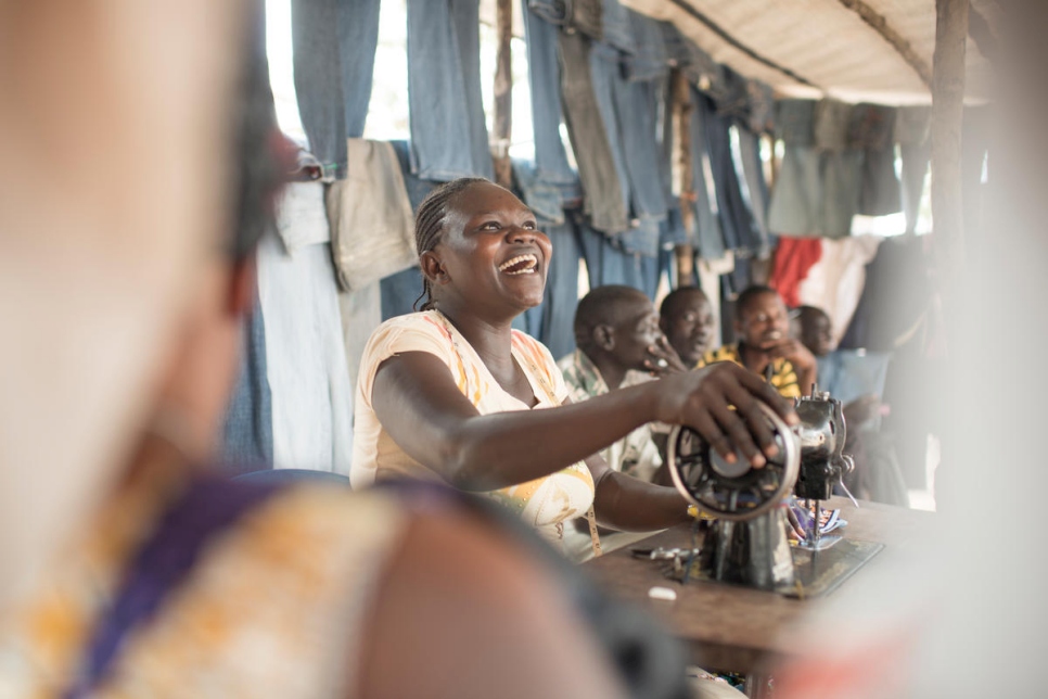 Democratic Republic of the Congo. South Sudanese refugees help themselves to survive