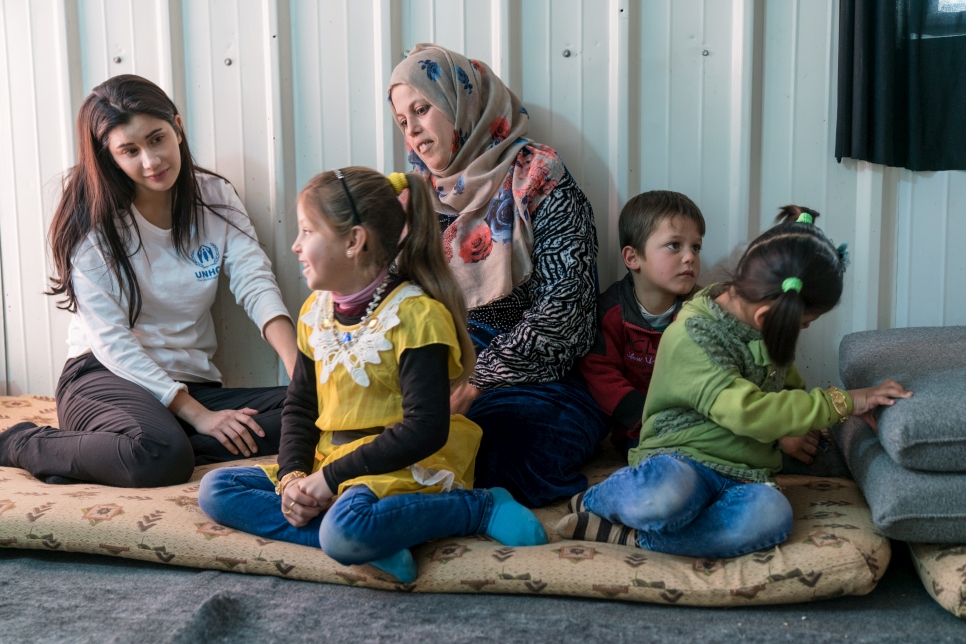 "The day I decided to take my kids and flee, I saw my neighbour lying dead on the ground." - Am Ashma escaped from Aleppo with her 3 children and now raises them on her own. She tells Praya that back home there were bombings everyday. Even in the safety of the camp, her children shake in fear at the sound of airplanes passing overhead. Am Ashma left Aleppo to keep her children safe, but is sad she couldn't help her parents.