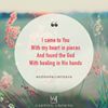 'Where/How has God been your healing?  
#GodOfAllMyDays #CastingCrowns'