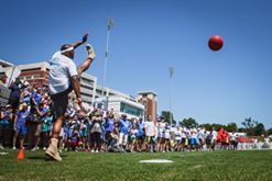 'Countdown to Kickoff: 11 days until the Cam Newton Foundation's 'Kicking It With Cam Celebrity Kickball Tournament' is here! Come join us for a day of fun in the sun on Friday, June 9th at Memorial Stadium in Charlotte. Doors open 12:30pm. $5 tickets at the door. All proceeds to CNF. #CNFCharityWeekend #KickingItWithCam'