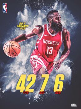 '@[336263533098855:274:James Harden] leads the @[17729777319:274:Houston Rockets] to a big win in Portland!'