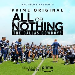 'Coming soon to @[1038379322893238:274:All or Nothing]... The @[99559607813:274:Dallas Cowboys]!'