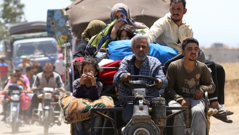 Plus de 320 000 Syriens sont déplacés par les tout derniers combats dans le sud-ouest de la Syrie. 