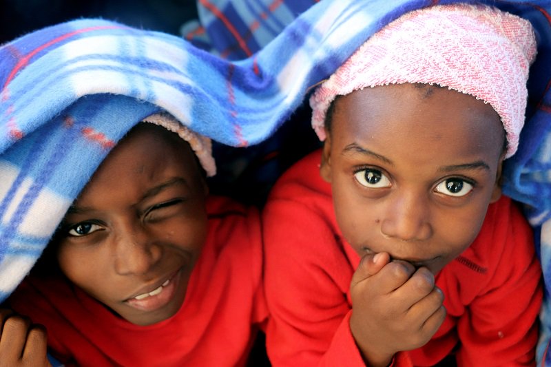 Newly arrived migrant children in Europe. Photo:EPA