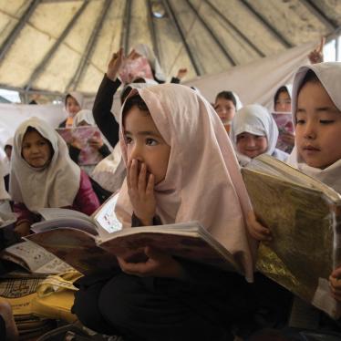 Letter to the World Bank re Education Quality Reform in Afghanistan (EQRA) project