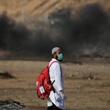 Medical Workers Shot in Gaza Demonstrations