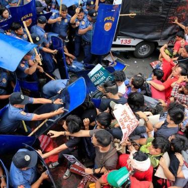 Philippine Police Probe Violent Protest Dispersal